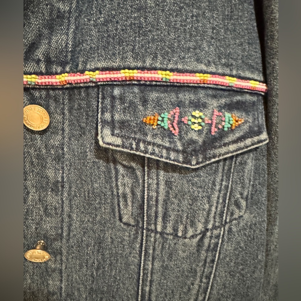 Pendleton Beaded Denim Jacket - image 4